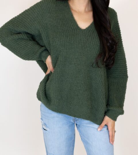 Layne Buttery Sweater | Olive | +Plus Available