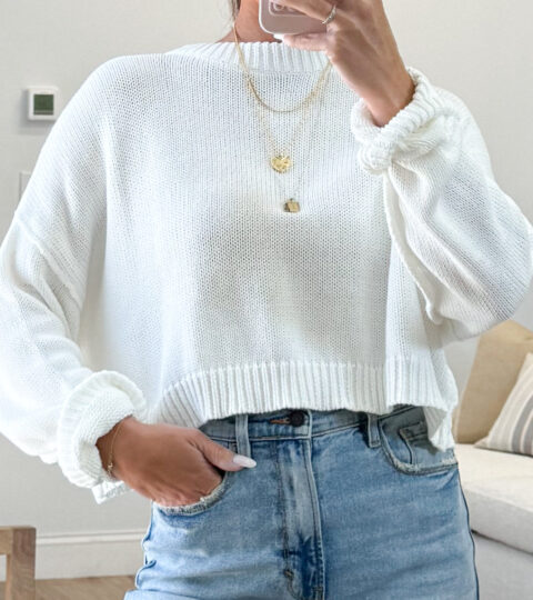 Whittenbury Knit Top | White | RESTOCK