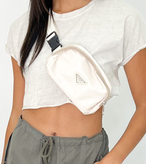 Paris Buckle Belt Bag | Cream | FINAL SALE