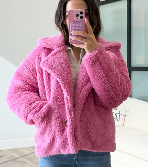 Jackson Fur Jacket | Pink