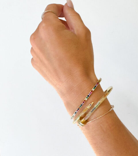 Dainty Pave Bangle