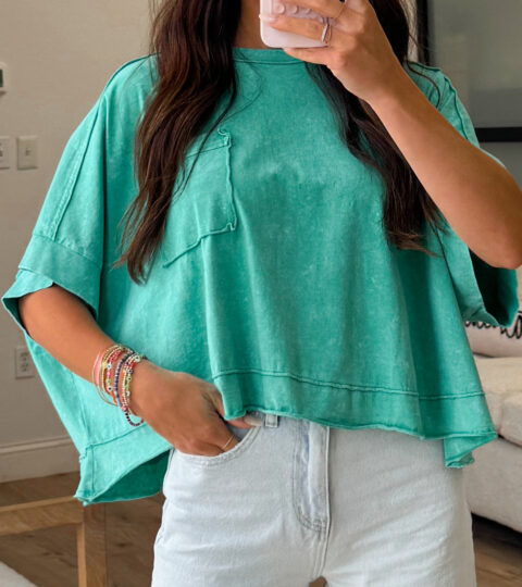 Cruiser Crop Tee | Jade