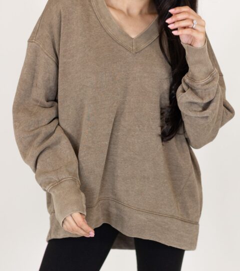 Lived In V-Neck Pullover | +Plus Available