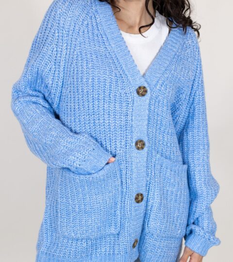 Serra Knit Cardigan | Sky