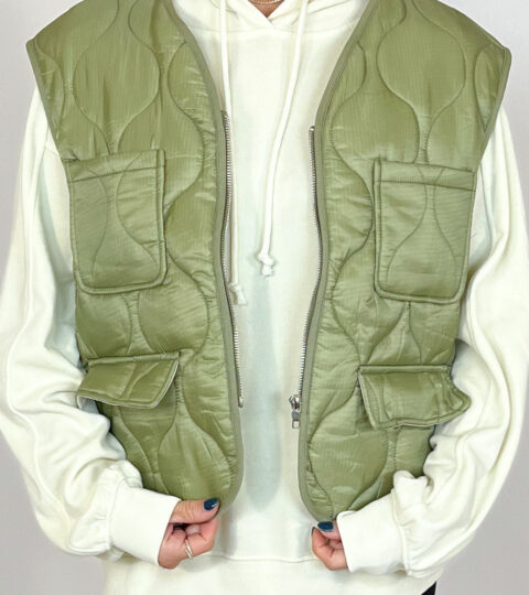 All Seasons Quilted Vest | Olive | +Plus Available | FINAL SALE