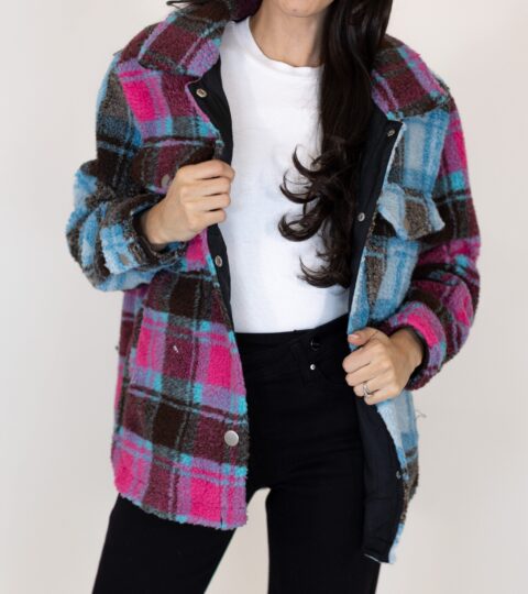 Steamboat Plaid Sherpa Jacket | FINAL SALE