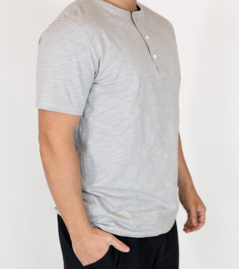 Vince Henley Tee | Grey | TAL | +Plus Available