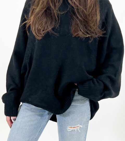 Breakaway Relaxed Sweater | Black