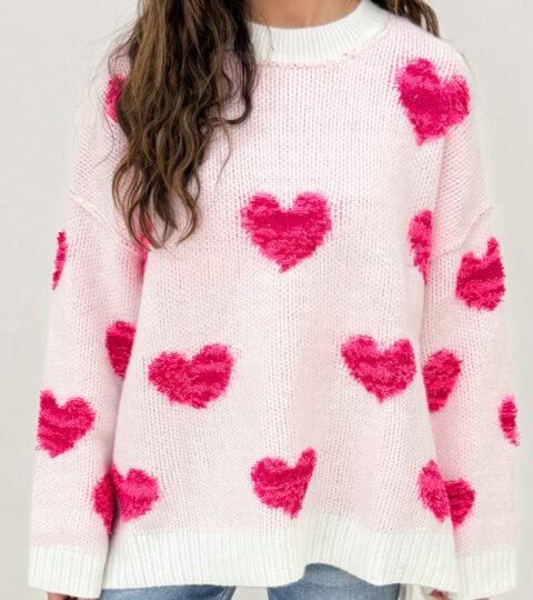 Heart Burst Knit Sweater