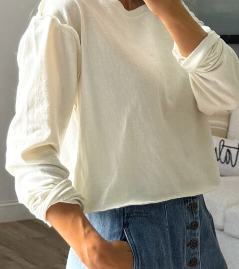 Bailey Cotton Long Sleeve | Cream