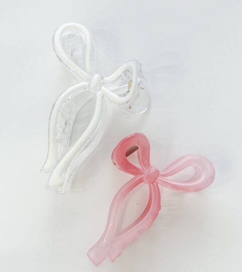 Bow Claw Clip | White