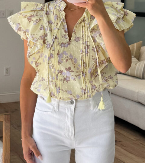 Flutter Sleeve Blouse | Daffodil