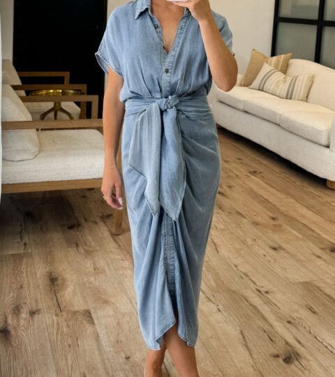 Undeniable Midi Dress | Chambray | RESTOCK