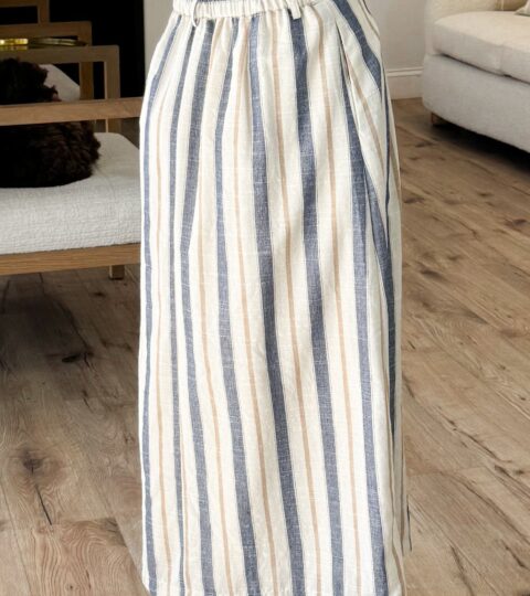 Rockport Stripe Midi Skirt