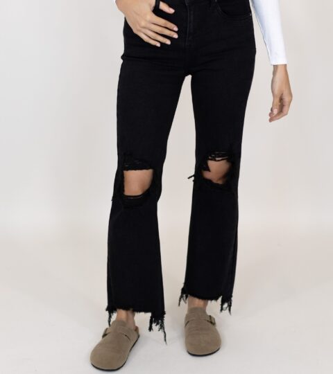 Mavi Distressed Black Jean | +Plus Available | RESTOCK