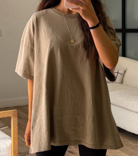 Rollins Boyfriend Tee | Mocha