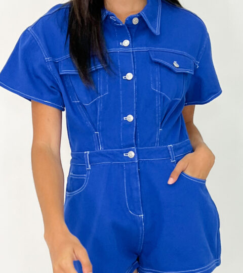 Blue Angels Denim Romper | FINAL SALE