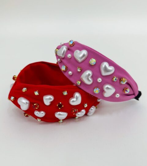 Pearl Hearts Headband | 2 Colors Available