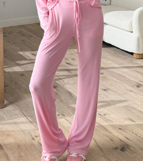 Downtime Ribbed Lounge Pants | Bubblegum | +Plus Available | RESTOCK