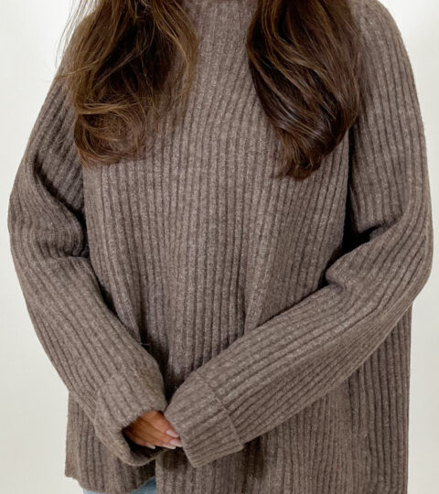 Ricki Ribbed Sweater | Espresso