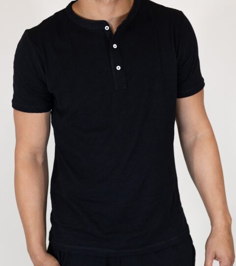 Vince Henley Tee | Black | TAL | +Plus Available