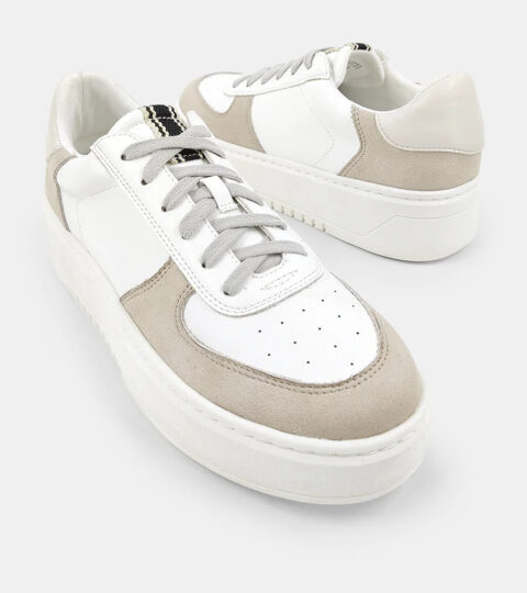 Kaia Platform Sneaker | White