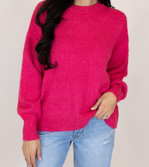 Bluebell Knit Sweater | Hot Pink